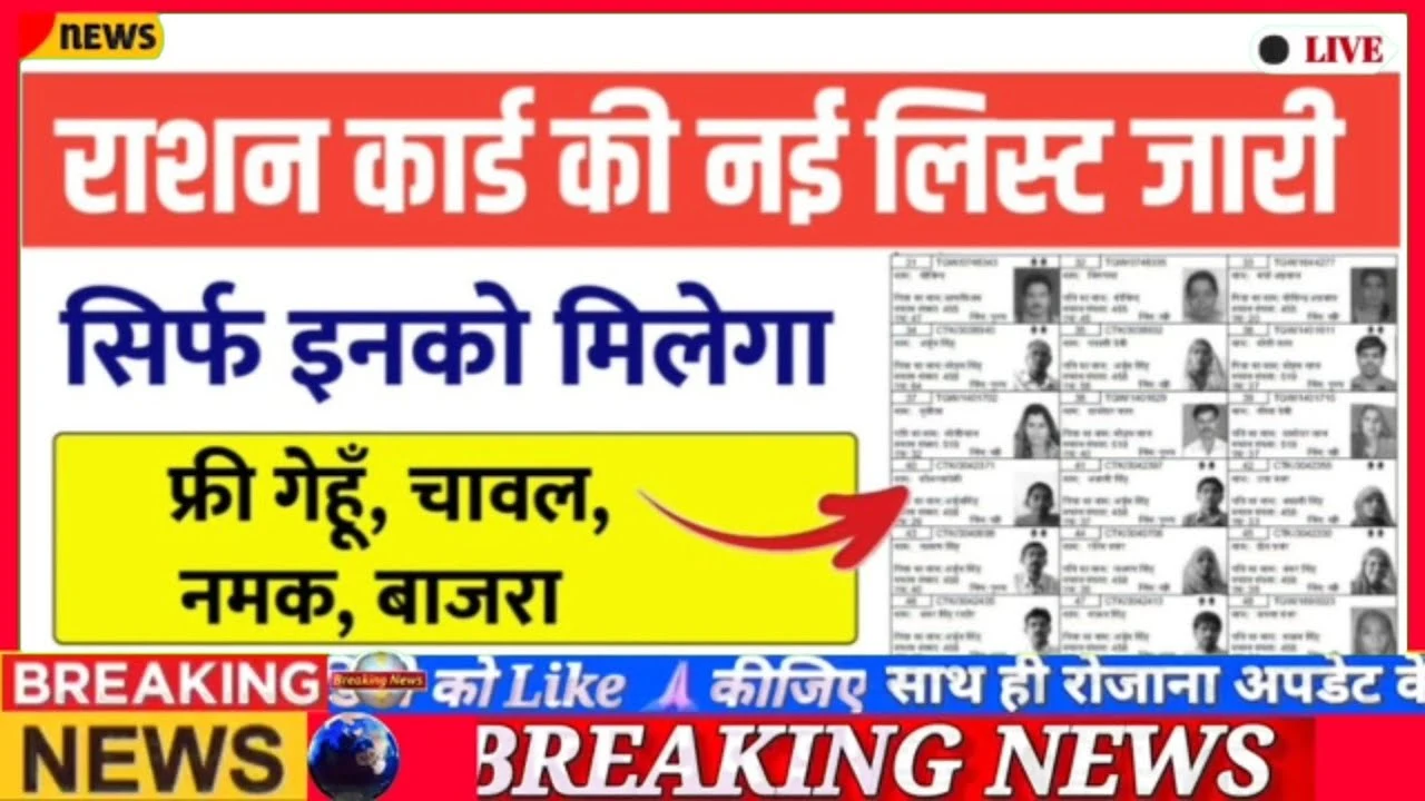 सिर्फ इनको मिलेगा फ्री गेहूं, चावल, नमक और बाजरा – BPL Ration Card New List जारी, तुरंत चेक करें अपना नाम!