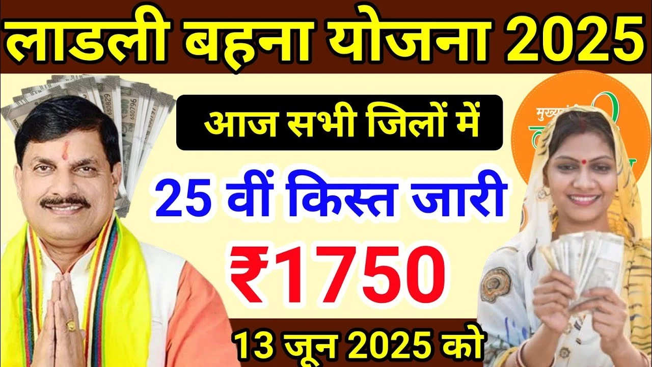 लाडली बहना योजना 2025: 25वीं किस्त खाते में! अब मिलेंगे ₹3000? जानें पूरी खबर